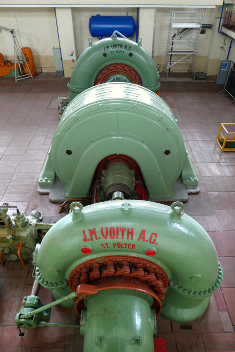 ein Maschinensatz im Pumpspeicherkraftwerk Niederwartha